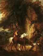 Thomas, Wooded Landscape with Mounted Drover